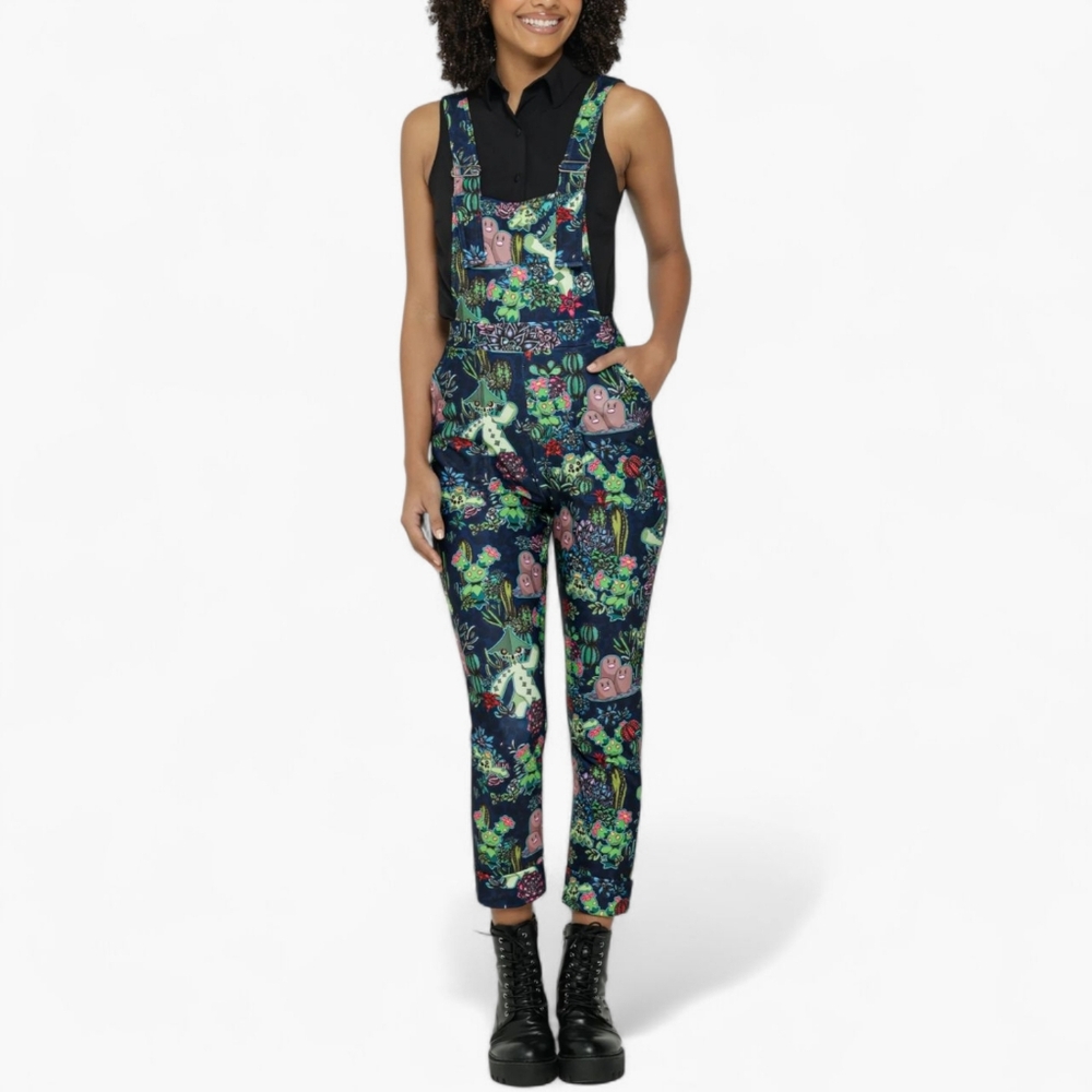 Blackmilk Pokémon Desert Garden Long Overalls Size S